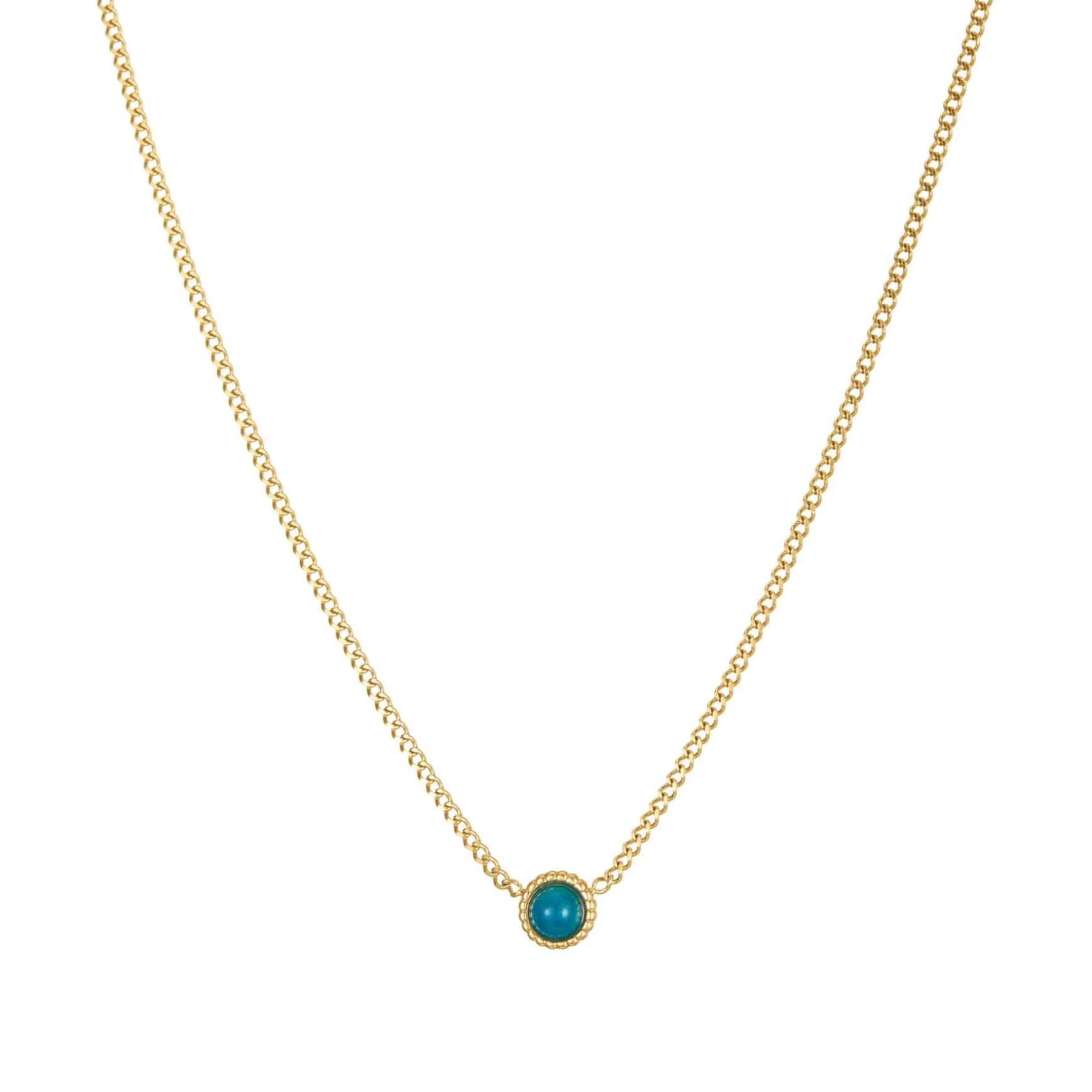 Collier Misty acier doré or