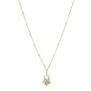 Collier Olia acier doré or et pierres