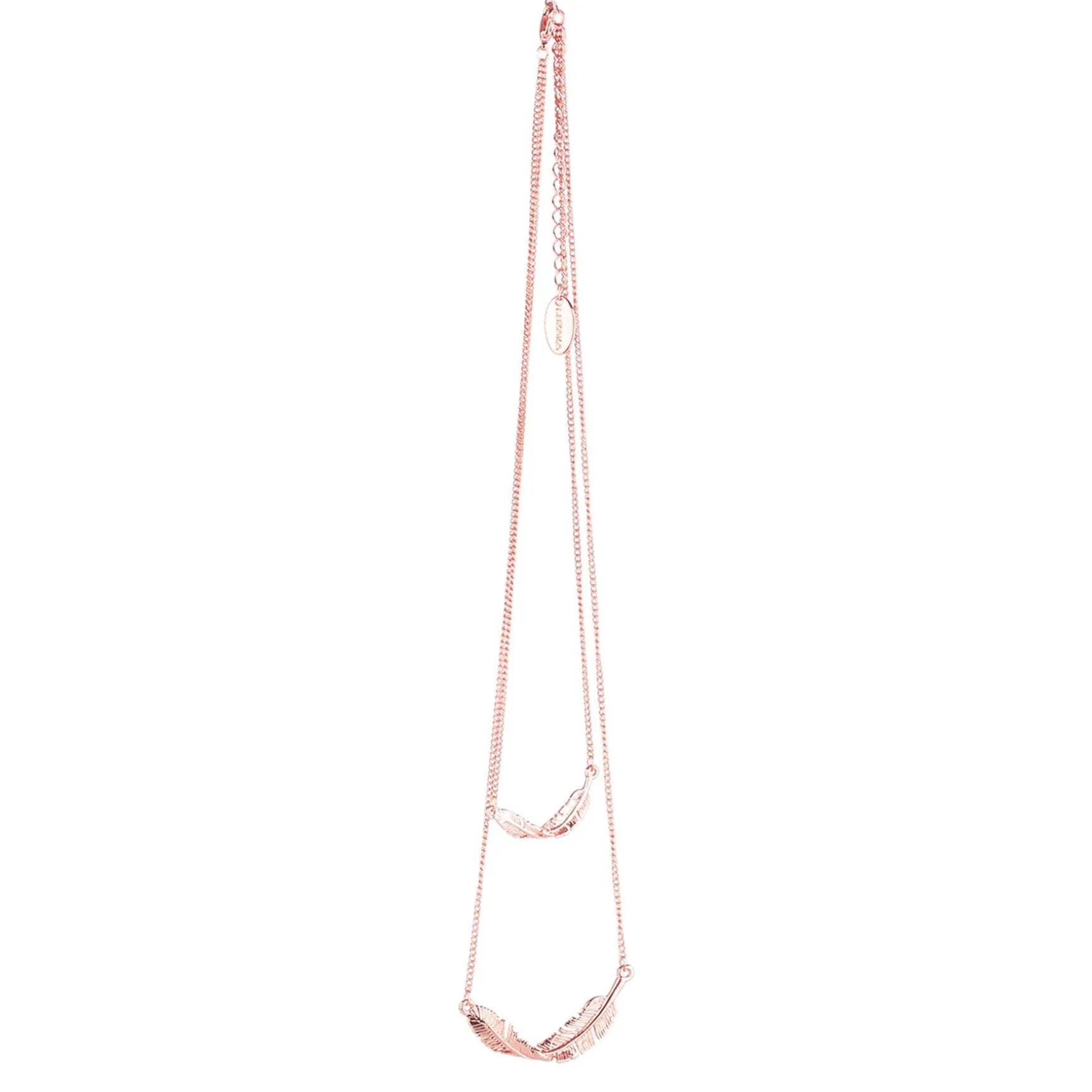 Collier Pascaline doré rose