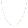 Collier Perline acier doré or