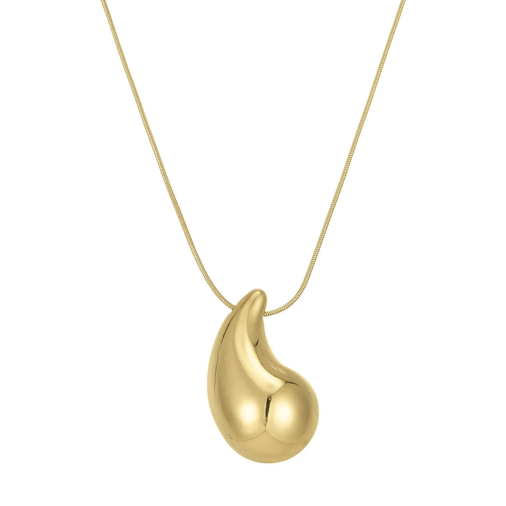 Collier Pia acier doré or
