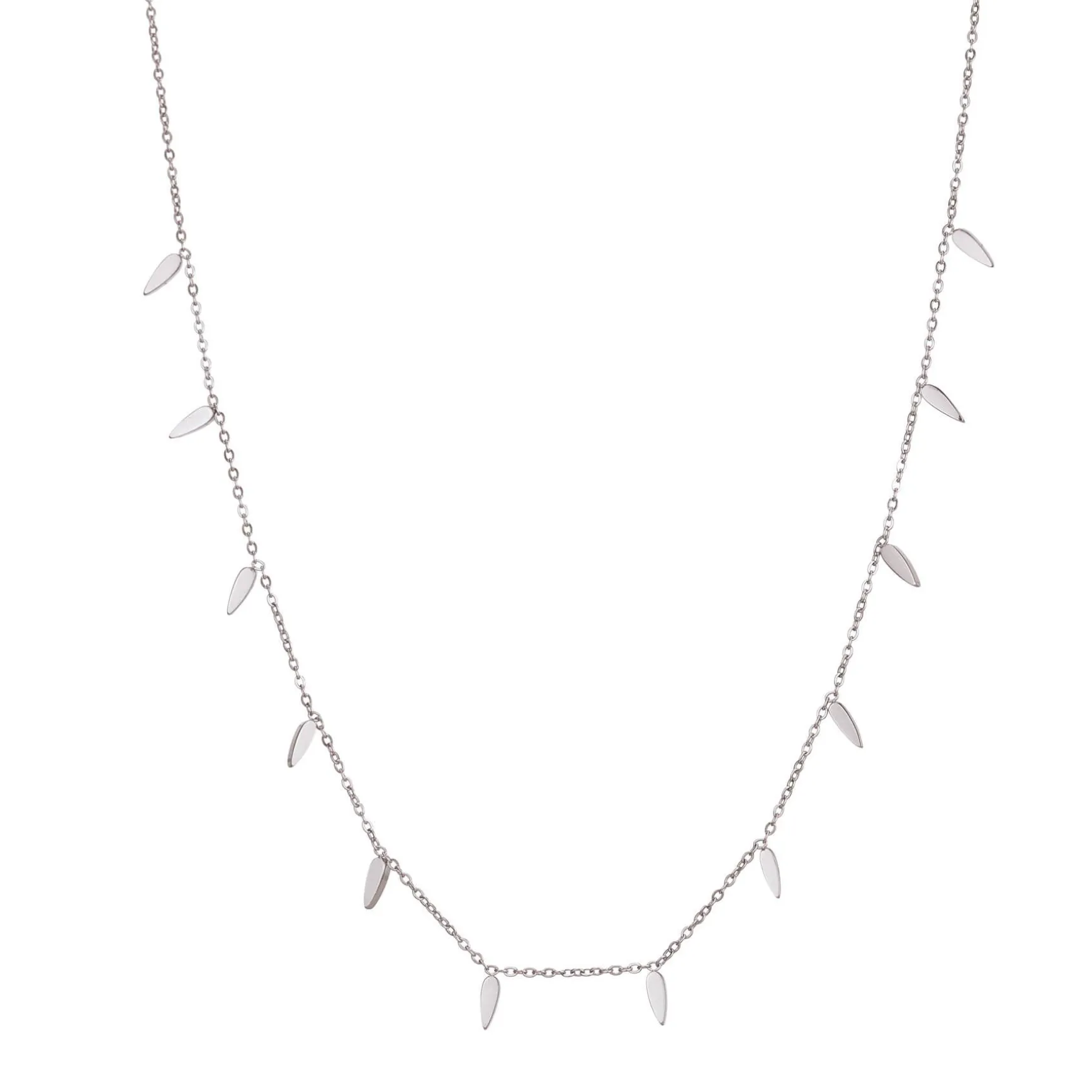 Collier Plumes acier
