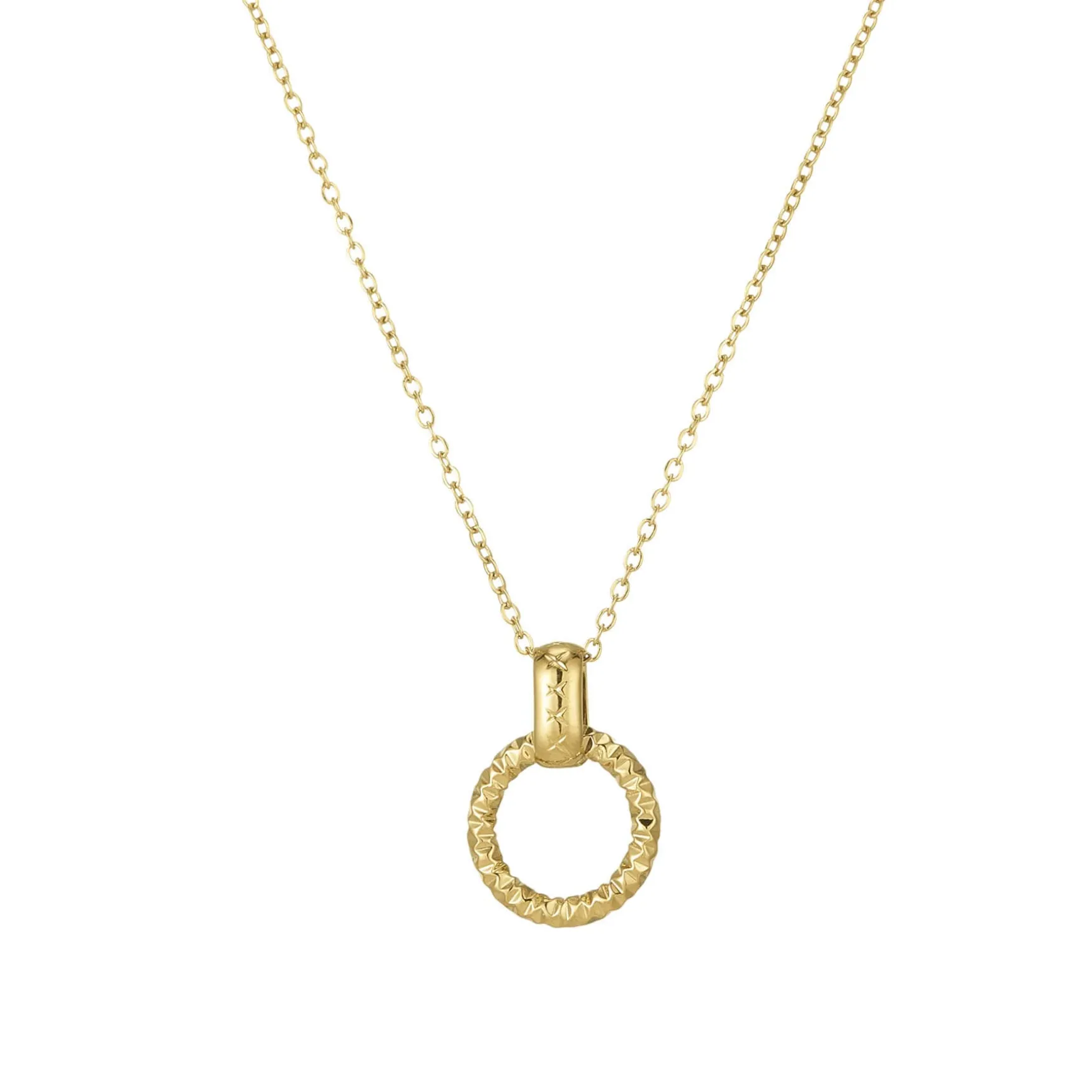 Collier Régina acier doré or