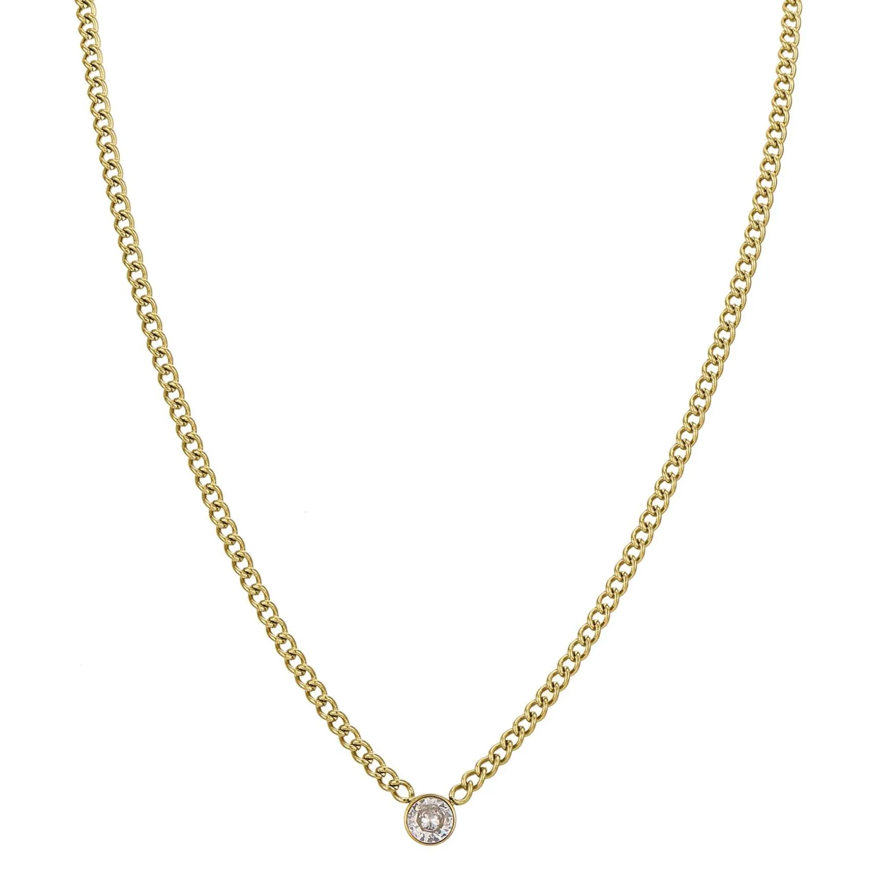 Collier Rondina zircon blanc