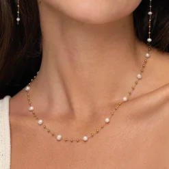 Collier Rosaire perles nacre naturelle