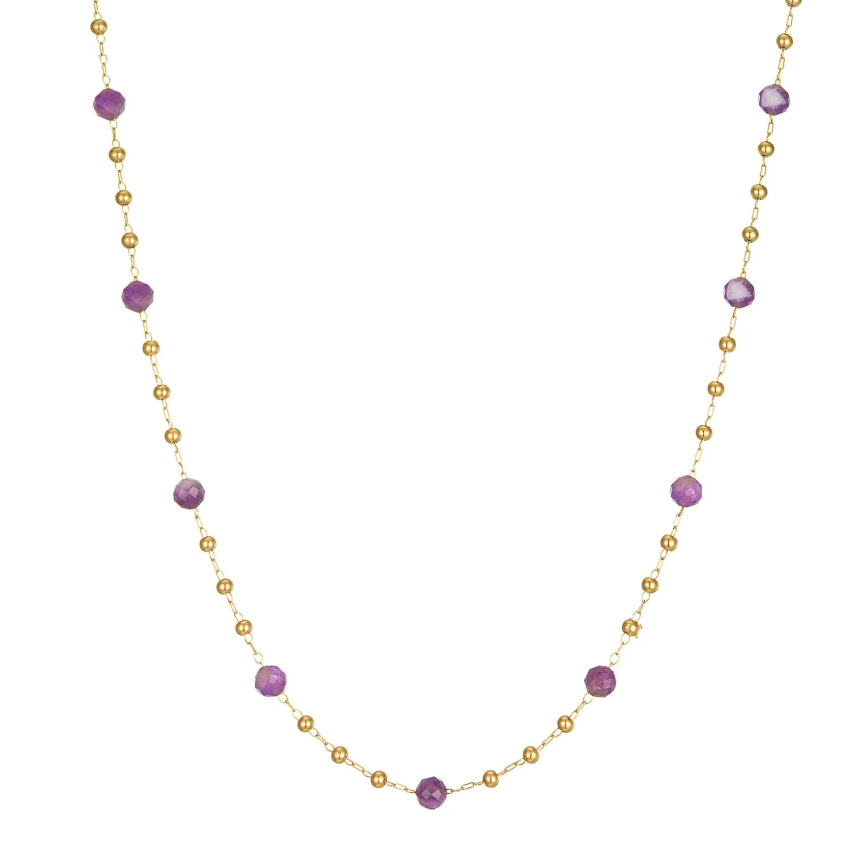 Collier Rosaire pierres Améthyste