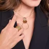 Collier Solara acier doré or
