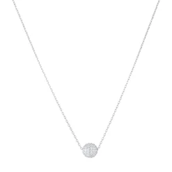 Collier Sphère Argent 925 rhodié