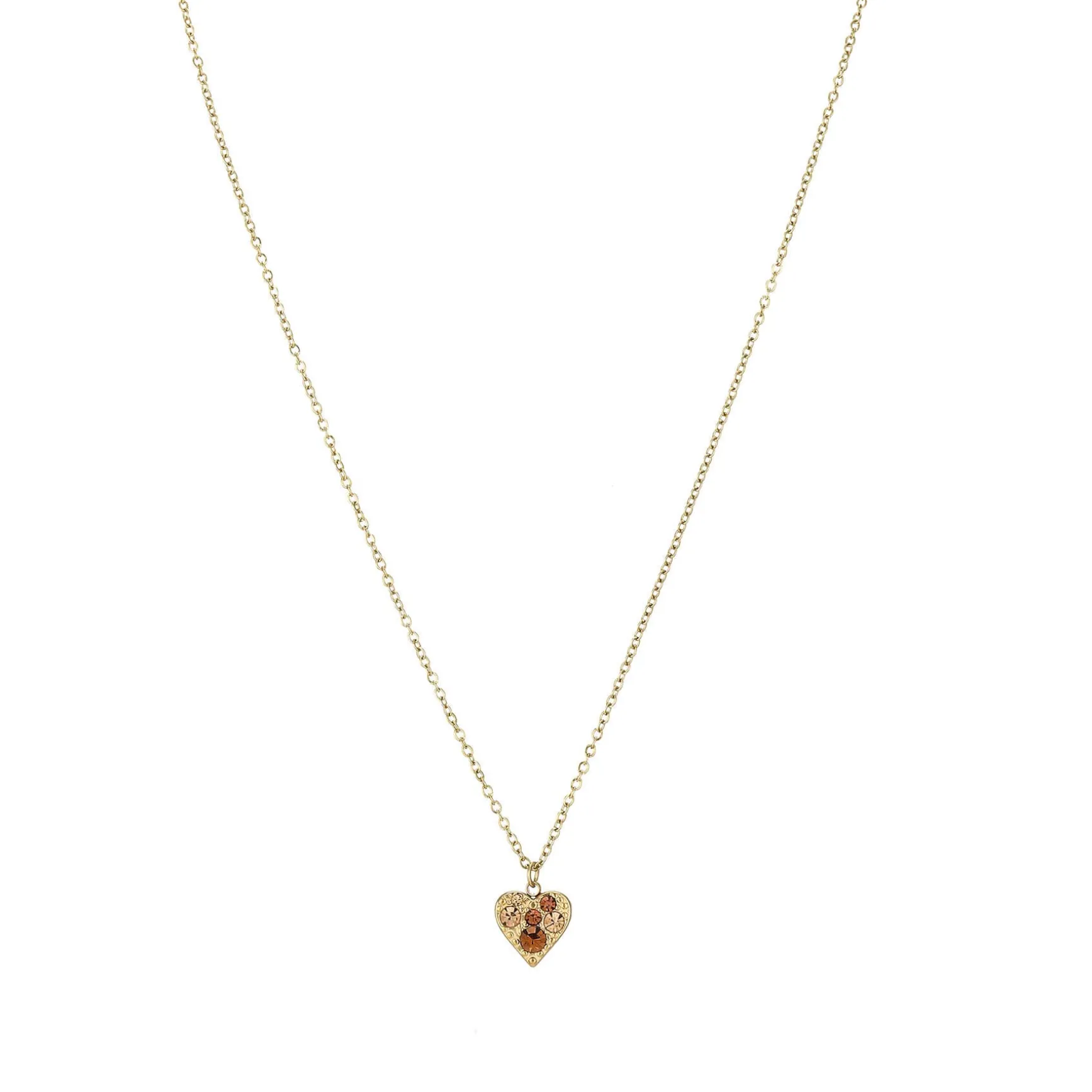 Collier Tenerife acier doré or