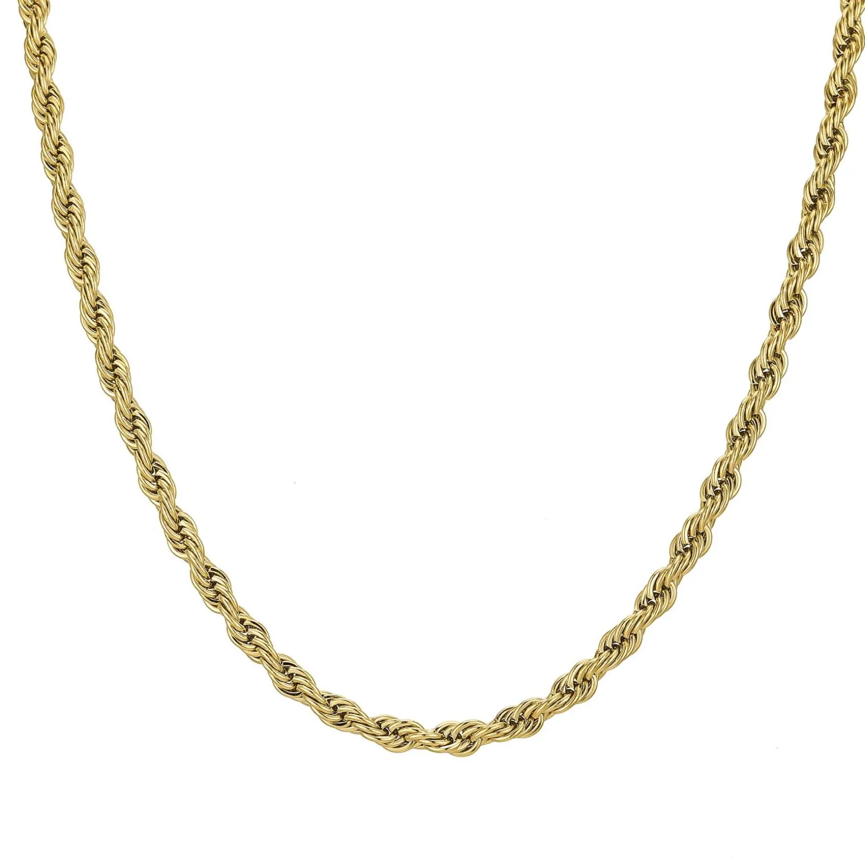 Collier Torsada acier doré or