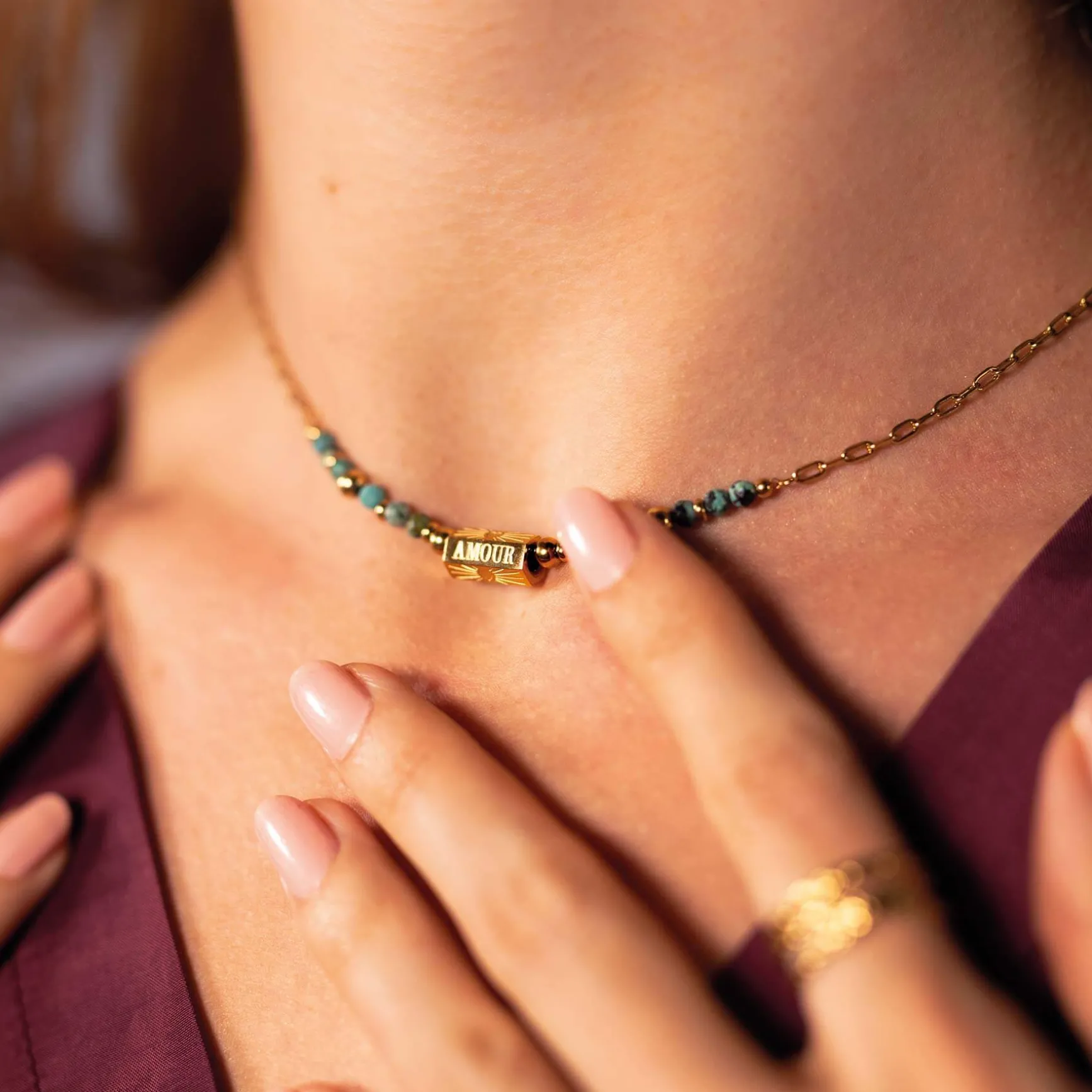 Collier Totem Turquoise Africaine