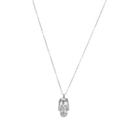 Collier Tête de mort acier