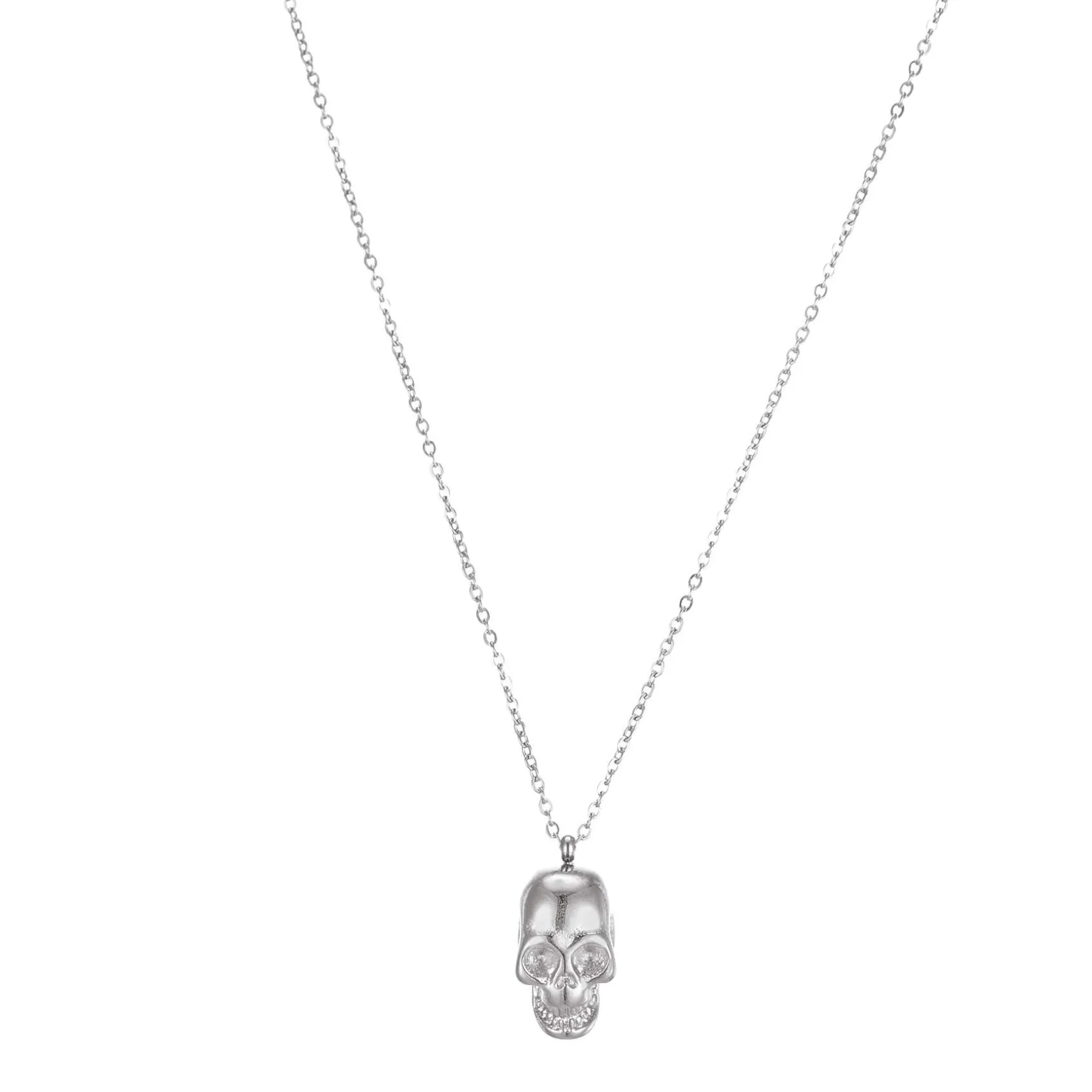Collier Tête de mort acier