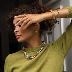 Collier Yako maillons multicolores