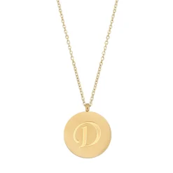 Colliers Médaille Lettre