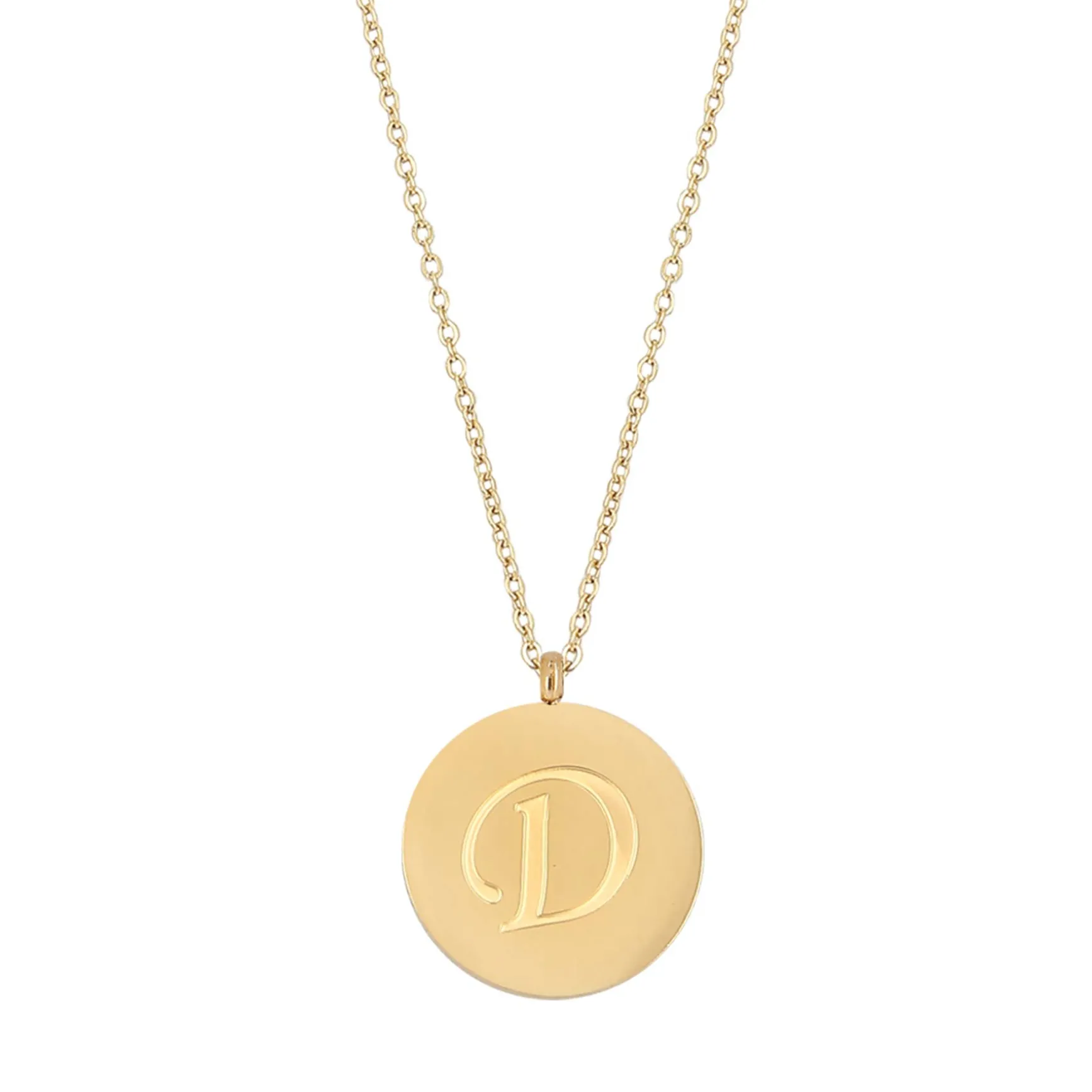 Colliers Médaille Lettre