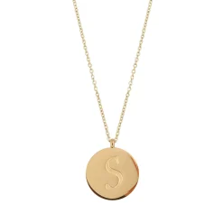 Colliers Médaille Lettre