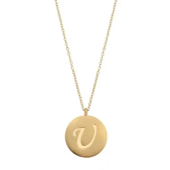 Colliers Médaille Lettre