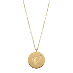 Colliers Médaille Lettre