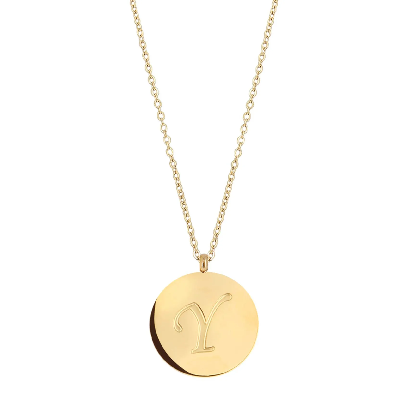 Colliers Médaille Lettre