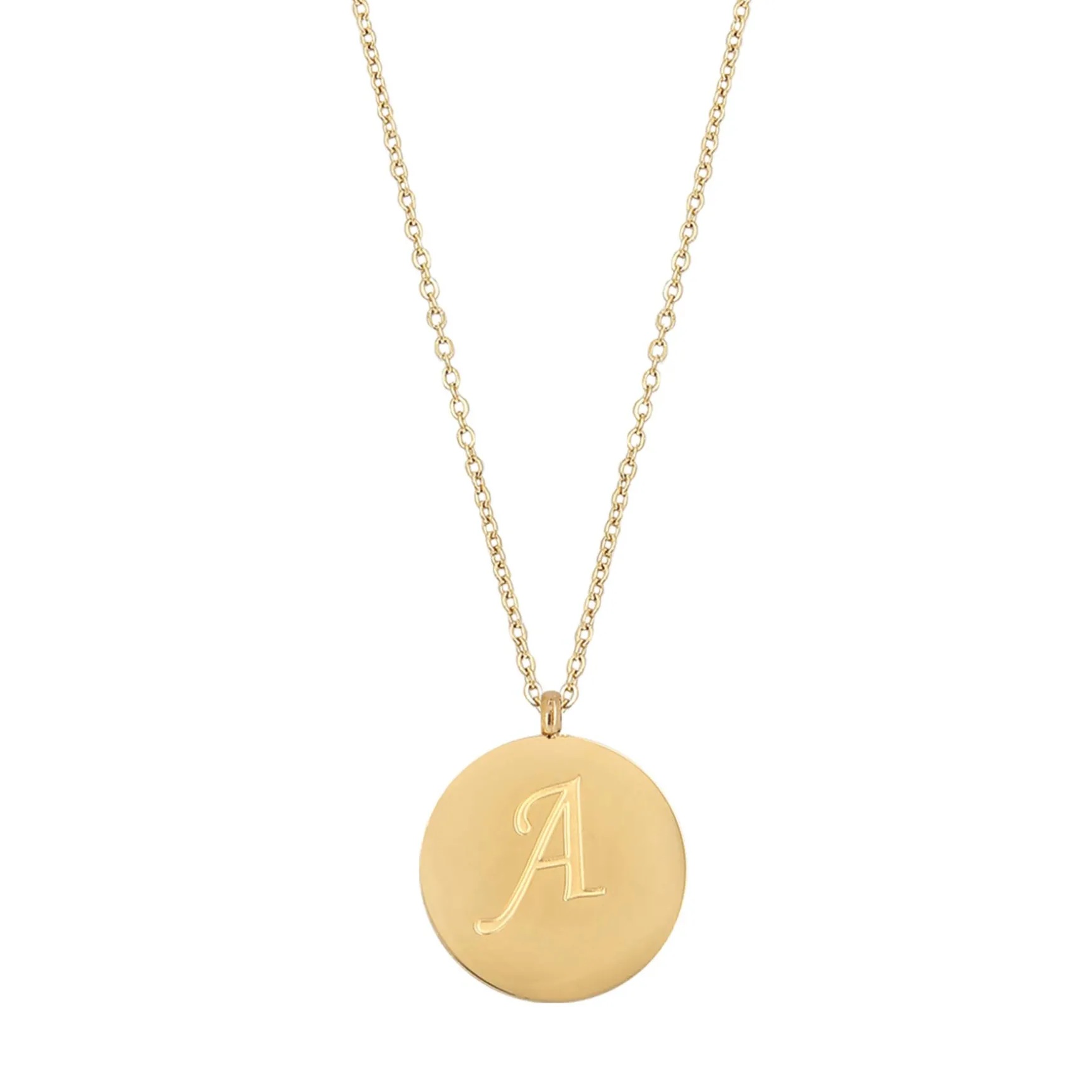 Colliers Médaille Lettre