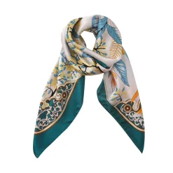 Foulard carré de soie Bornéo