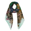 Foulard carré de soie Tropic