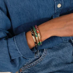 Jonc Line vert foncé