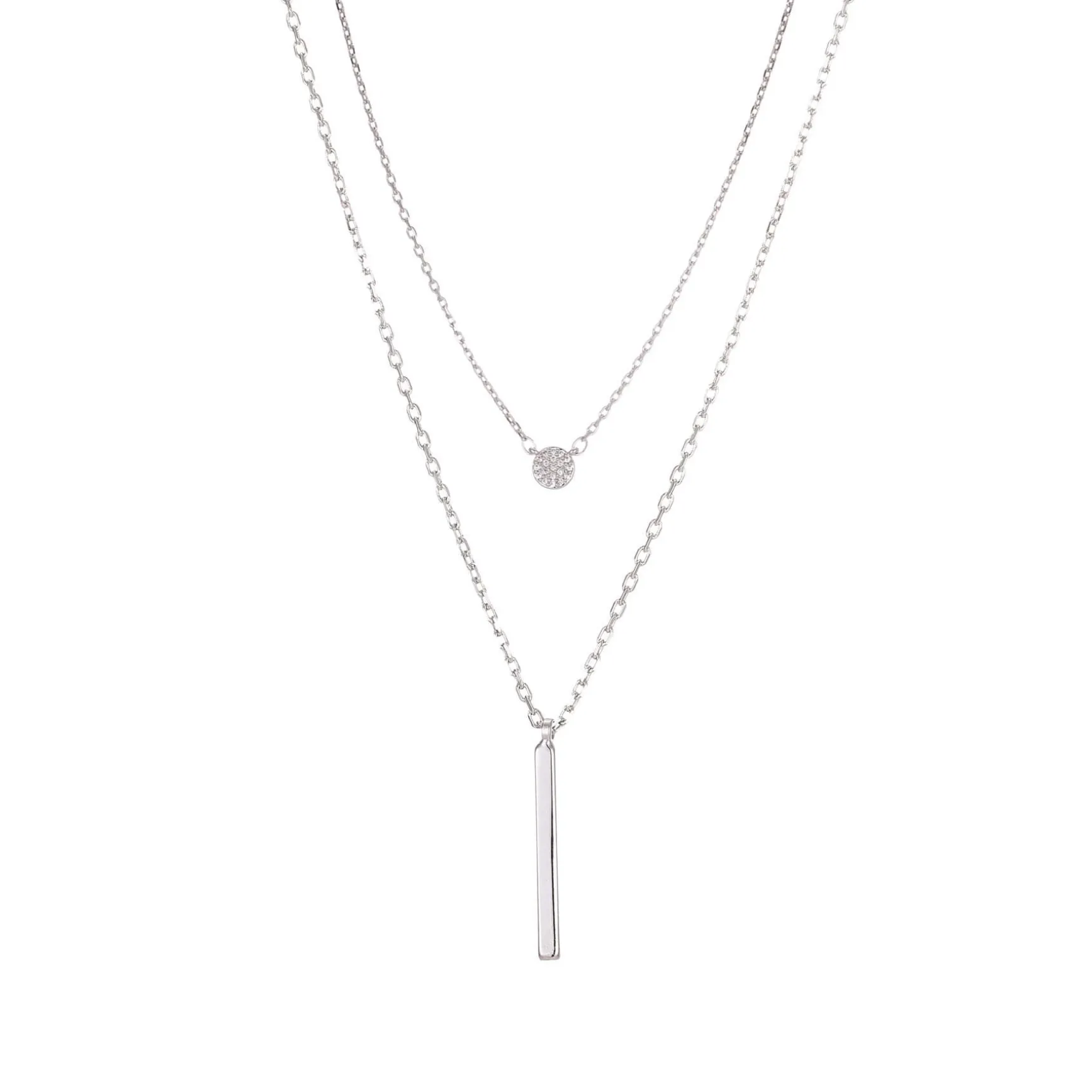 Multi rangs Joy argenté strass