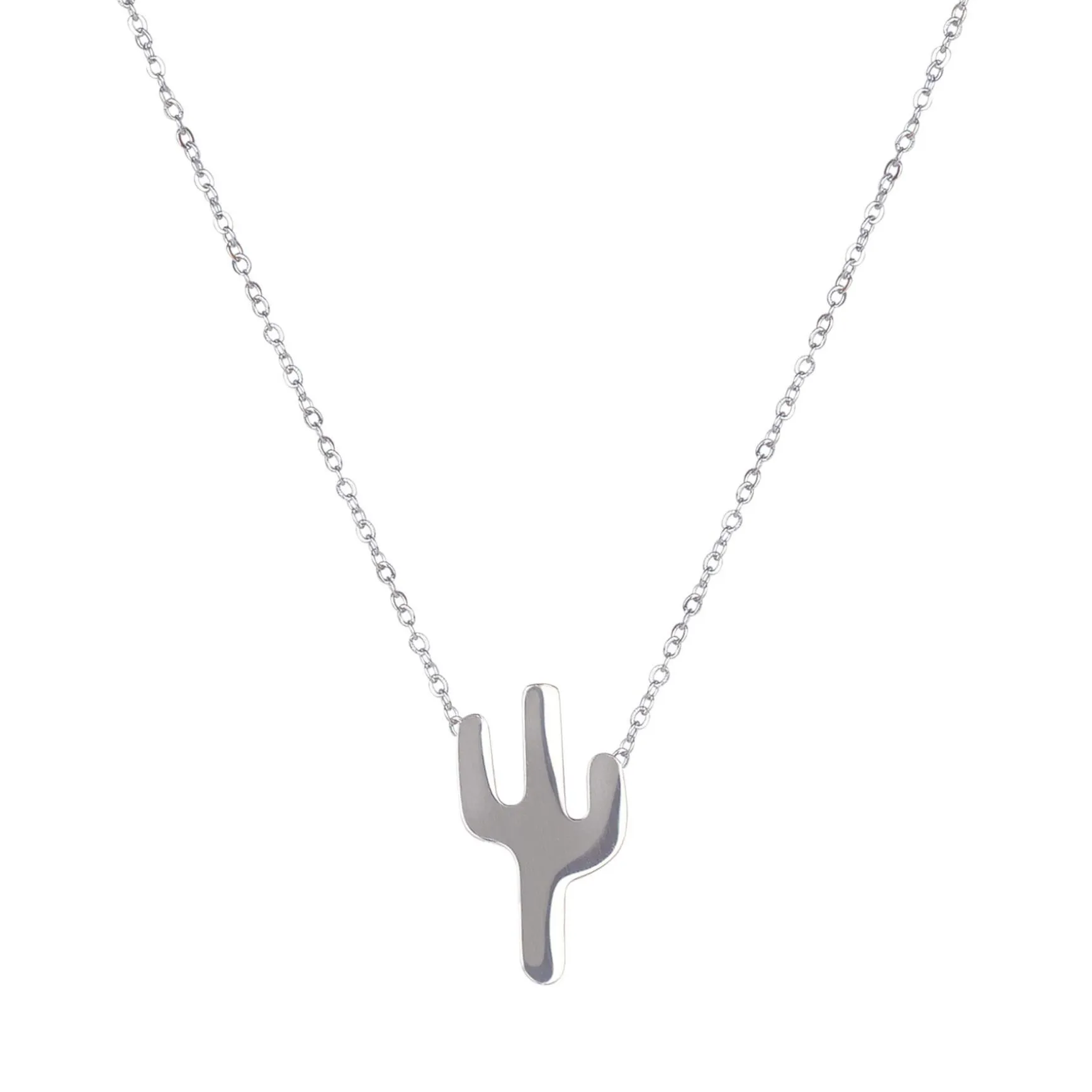 Pendentif Cactus acier