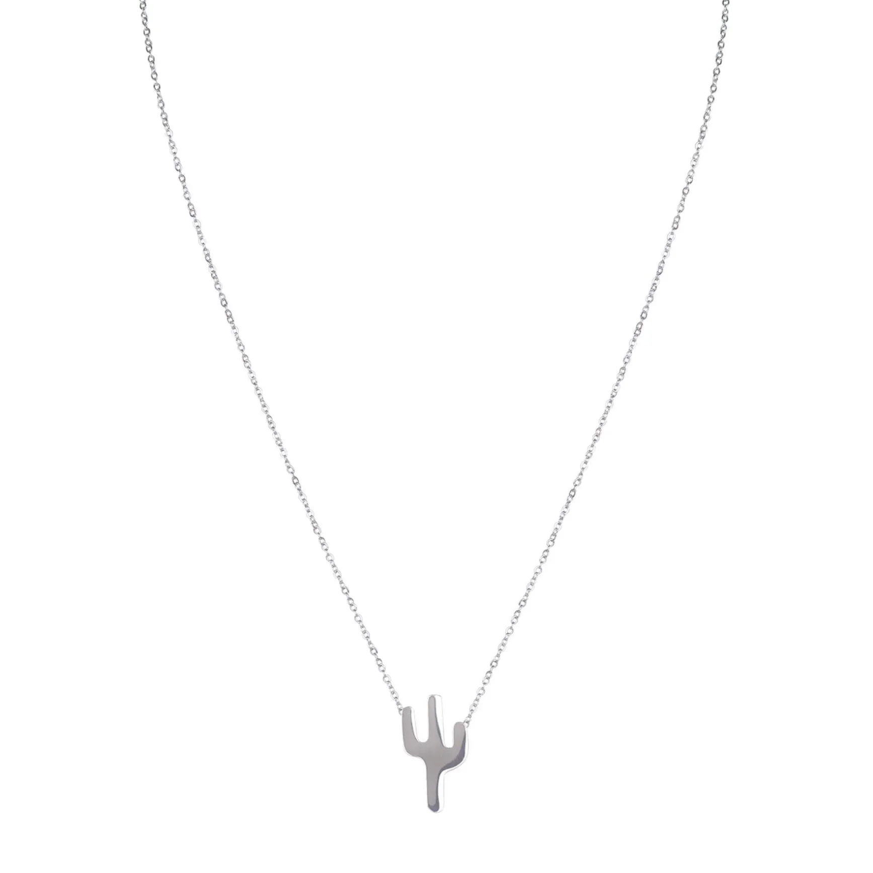 Pendentif Cactus acier