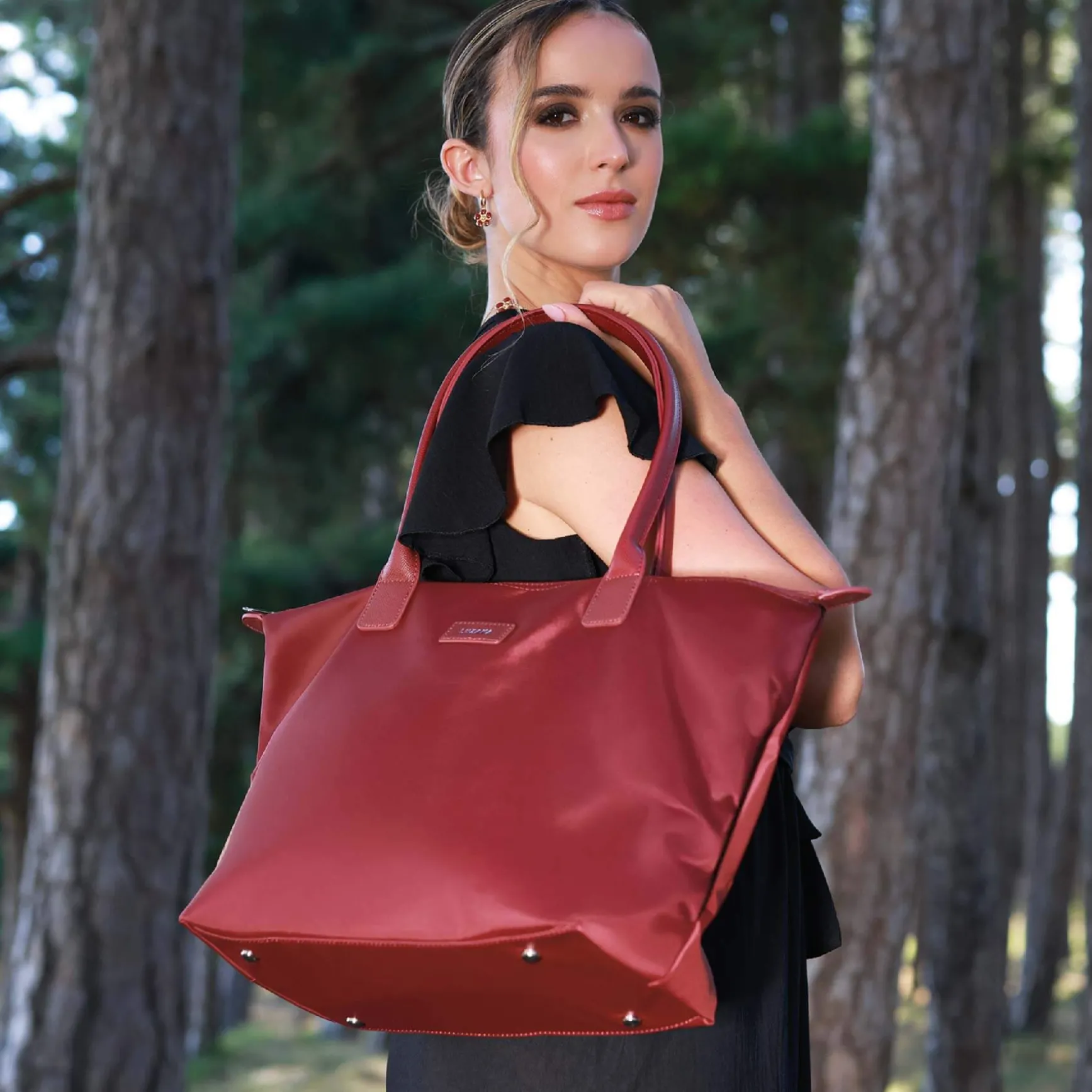 Sac à main Cabas Adèle rouge