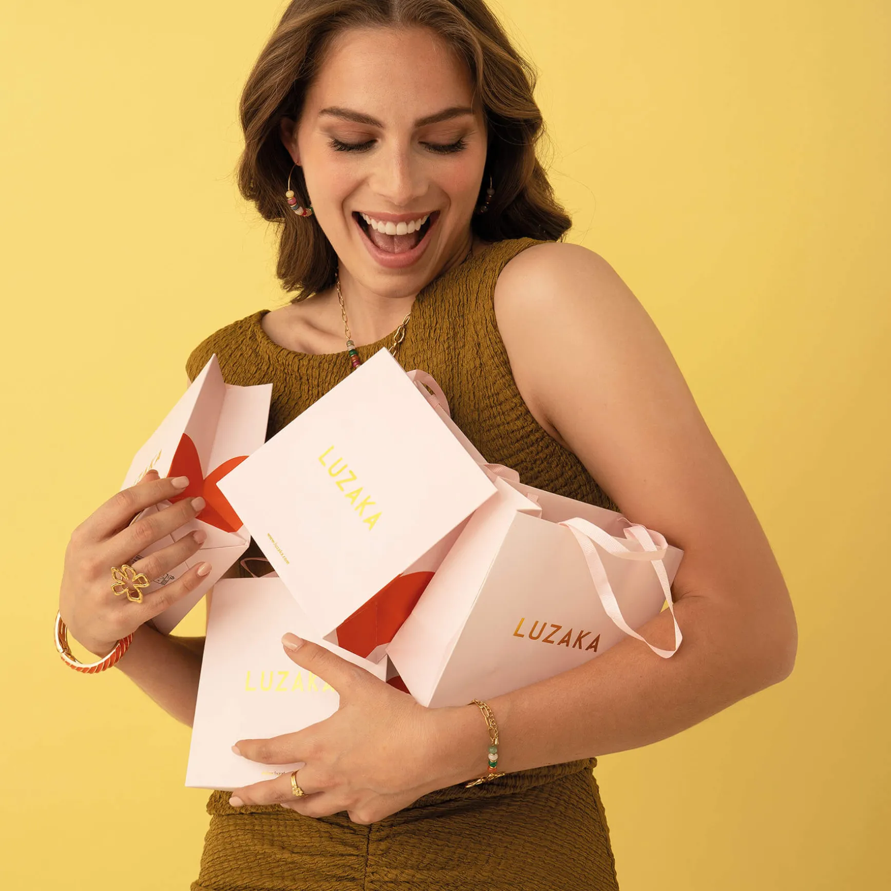 Sac cadeau rose pour bijoux