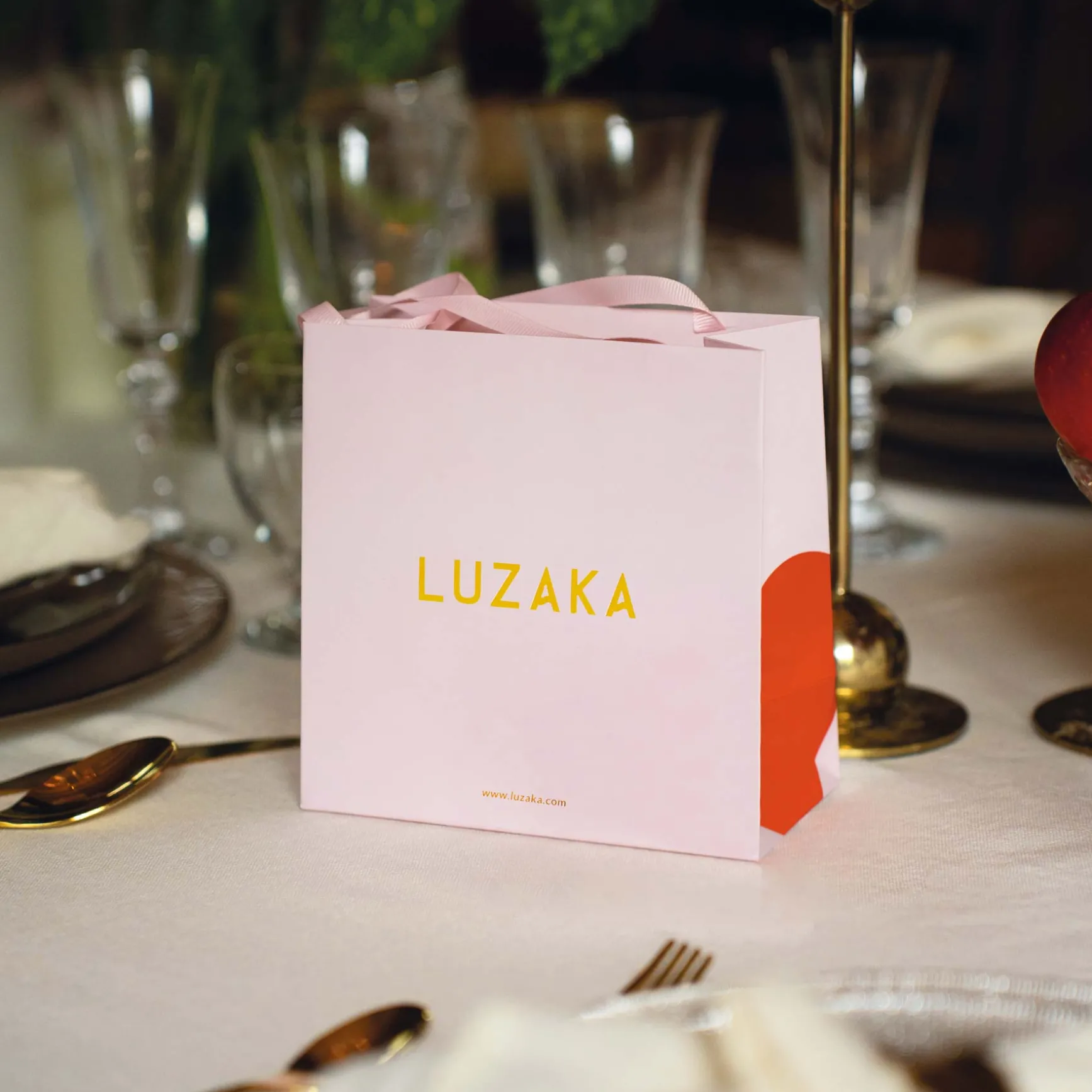 Sac cadeau rose pour bijoux