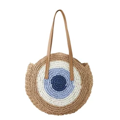 Sac Paille Bellagio bleu
