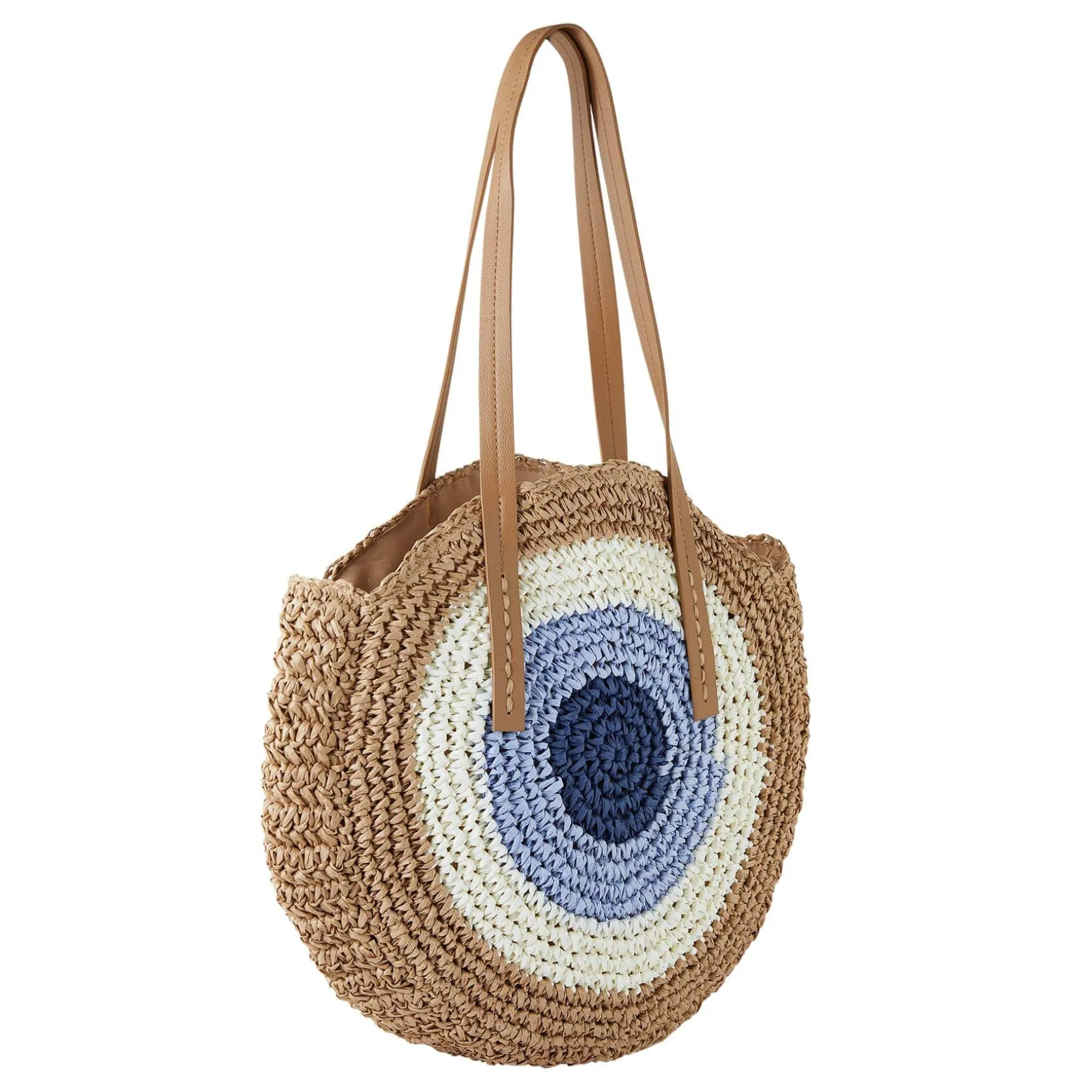 Sac Paille Bellagio bleu