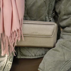 Sac Portefeuille horizontal doré
