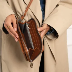 Sac Portefeuille vertical camel
