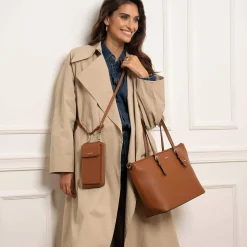 Sac Portefeuille vertical camel