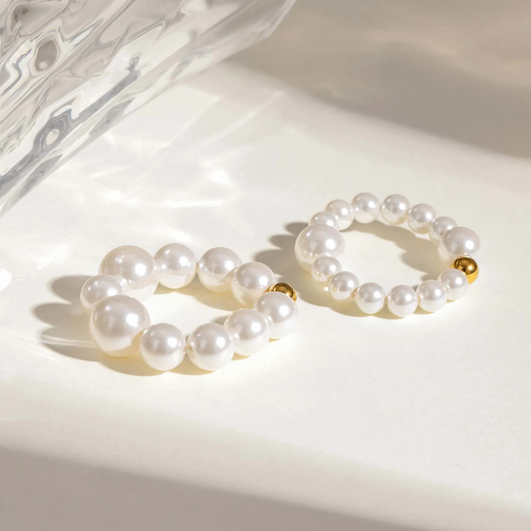 Set 2 bagues élastiques Perla
