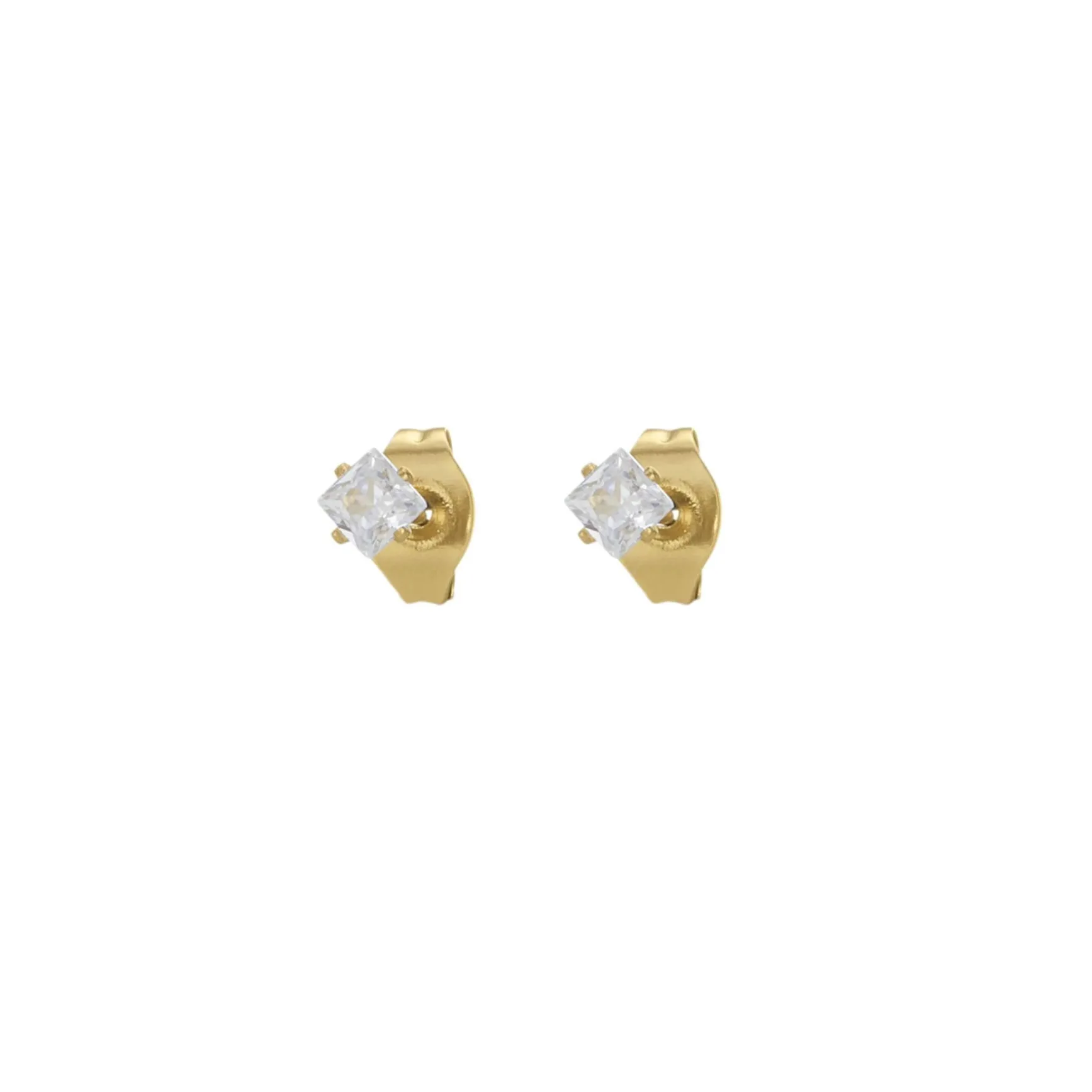 Set 3 paires de boucles Aténa acier doré or